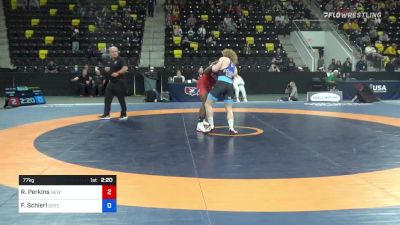 77 kg Quarterfinal - RaVaughn Perkins, New York Athletic Club vs Fritz Schierl, ORTC/TMWC