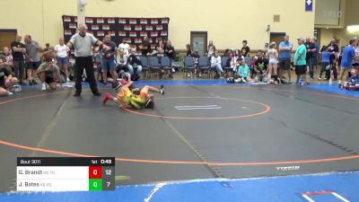 80 lbs Rr Rnd 3 - Gavin Brandt, K8 Team Nauman vs Jordan Bates, K8 Team Round-Up