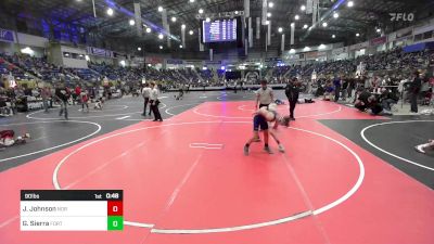 90 lbs Consi Of 8 #1 - Jd Johnson, Norwood Mavericks vs Gabriel Sierra, Fort Lupton