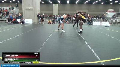 197 lbs 2nd Wrestleback (16 Team) - Dalton Hahn, Upper Iowa vs Tereus Henry, Fort Hays State