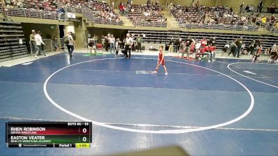 53 lbs Cons. Round 2 - Easton Veater, Iron Co Wrestling Academy vs Rhen Robinson, Uintah Wrestling