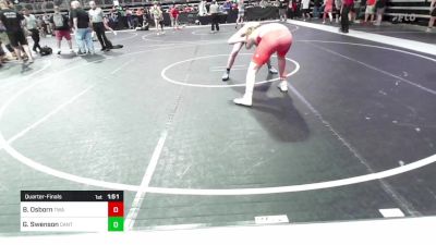 218 lbs Quarterfinal - Brett Osborn, Terminator Wrestling Academy vs Gunnar Swenson, Canton High School