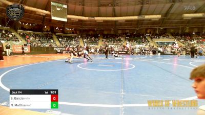 95 lbs Quarterfinal - Stefano Garcia, Miami Wrestling Club vs Nathan Matthis, Headhunters WC