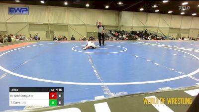 40 lbs Rr Rnd 3 - Noah Archibeque, Takedown Elite 9u vs Taylor Cary, Oklahoma Elite 9U