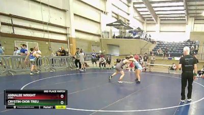 135 lbs 3rd Place Match - AnnaLee Wright, Utah vs Crystin-Dior Treu, Hawaii