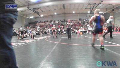 120 lbs Semifinal - David Collom, Pryor Tigers vs John (JD) Ferguson, Pawhuska Elks Takedown