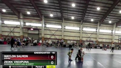 46 lbs Quarterfinal - Waylon Salmon, Empire vs Zedek Vakapuna, Sanderson Wrestling Academy