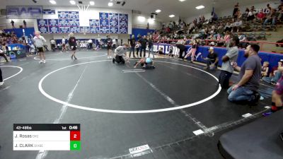 43-49 lbs Rr Rnd 3 - Jose Rosas, OKC Saints Wrestling vs Jayce CLARK, Division Bell Wrestling