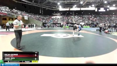 145 lbs Cons. Round 2 - Micah George, Wasatch Utah vs Terry Eich, Grangeville