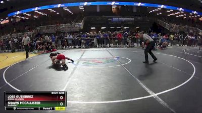 157 3A Semifinal - Shawn McCallister, Harmony vs Jose Gutierrez, Doral Academy