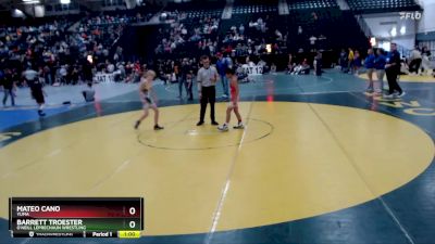 86 lbs 7th Place Match - Barrett Troester, O`Neill Leprechaun Wrestling vs Mateo Cano, Yuma