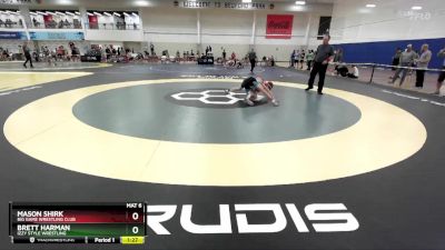 114 lbs Semifinal - Brett Harman, Izzy Style Wrestling vs Mason Shirk, Big Game Wrestling Club