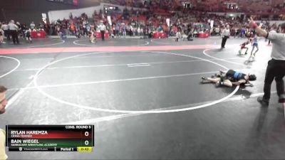 60 lbs Cons. Round 5 - Bain Wiegel, Sarbacker Wrestling Academy vs Rylan Haremza, Crass Trained