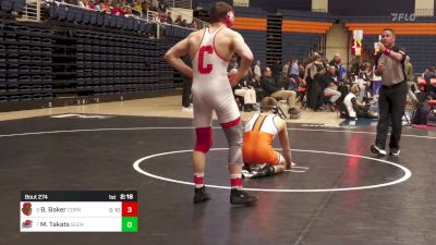 174 lbs Consolation - Benny Baker, Cornell vs Myles Takats, Bucknell