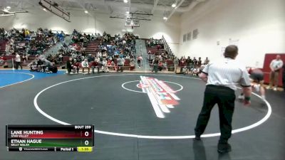 145 lbs Cons. Round 2 - Ethan Hague, Kelly Walsh vs Lane Hunting, Star Valley