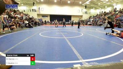 110 lbs Quarterfinal - Braxton Garcia, Checotah Matcats vs Taegan Austin, Sperry Wrestling Club