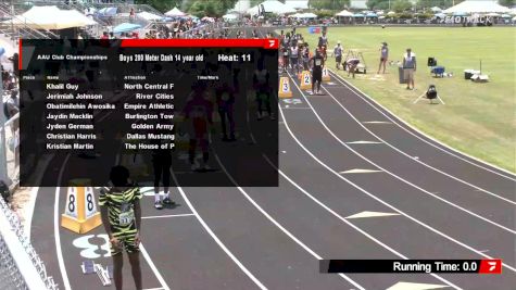 Youth Boys' 200m, Semi-Finals 11 - Age 14