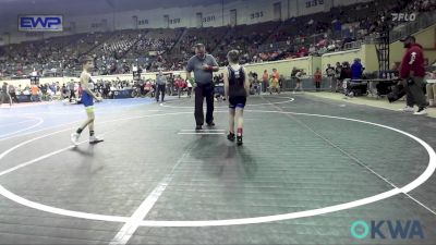 58 lbs Round Of 16 - Jackson Snodgrass, Checotah Matcats vs Cooper Edge, Piedmont