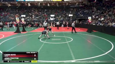 132 lbs Cons. Round 7 - Caden Boyd, WCWA vs Aiden Proctor, Unattached