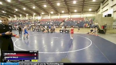 106 lbs Cons. Round 5 - Devin Ehler, IL vs Breidyn Ralls, AZ