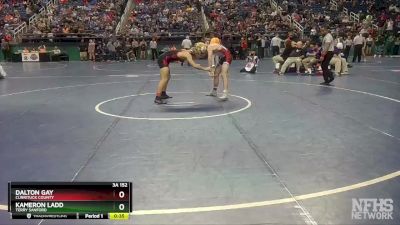 3A 152 lbs Cons. Round 1 - Dalton Gay, Currituck County vs Kameron Ladd, Terry Sanford