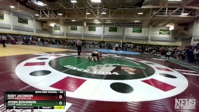 182 lbs Quarterfinal - Ayden Bohannon, Coyote Wrestling Club vs Kody Jacobson, Pirate Wrestling Club