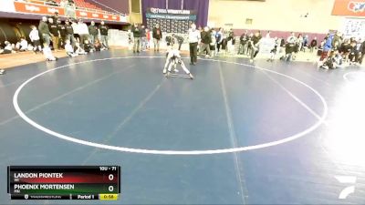 71 lbs Champ. Round 2 - Phoenix Mortensen, MN vs Landon Piontek, WI