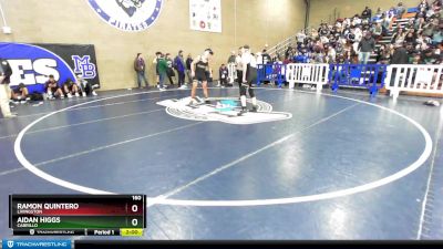 160 lbs Champ. Round 1 - Aidan Higgs, Cabrillo vs Ramon Quintero, Livingston