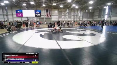 50 lbs Cons. Round 3 - Marley Lucio, AZ vs Hunter Edmondson, ID