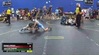 91 lbs Finals (8 Team) - Weston Porter, Team Iowa Blue vs Shane Stream, American Gladiators-Blue