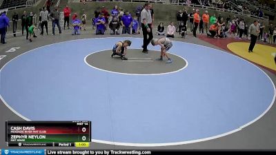 62 lbs Quarterfinal - Cash Davis, McKenzie River Mat Club vs Zephyr Neylon, Mat Sense