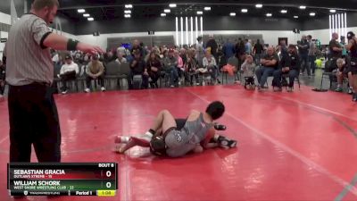 100 lbs Semis & 1st Wrestleback (8 Team) - Sebastian Gracia, Outlaws Xtreme vs WILLIAM SCHORK, West Shore Wrestling Club