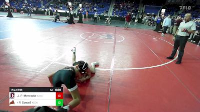 132 lbs Round Of 32 - JJ Figueroa-Mercado, Gloucester vs Peyton Gowell, Keene