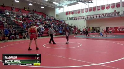 144 lbs Round 2 - Clayton Jones, Detroit Catholic Central vs DJ Loveless, Cinncinati LaSalle