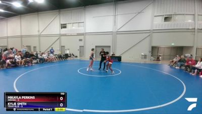 110 lbs Round 2 (10 Team) - Mikayla Perkins, Indiana vs Kylie Smith, Texas Blue