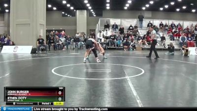 149 lbs Semis & 3rd Wb (16 Team) - John Burger, Nebraska-Kearney vs Ethen Doty, Upper Iowa