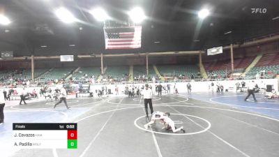 46 lbs Final - Jett Cavazos, Hammer House Mafia vs Ashe Padilla, Wolfpack Wr Ac