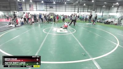 75 lbs Cons. Semi - Bryce Dulin, Virginia Saughterhouse vs Mattox Rhett Lance, Jefferson Wrestling Club - USA