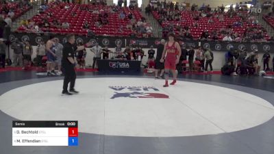 110 kg Semis - Dean Bechtold, Steller Trained Wrestling vs Mark Effendian, Steller Trained Wrestling