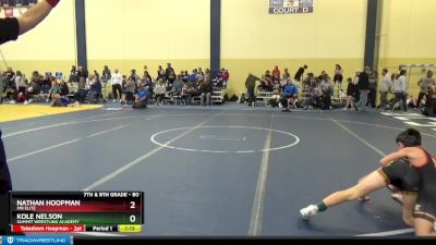 80 lbs Semifinal - Kole Nelson, Summit Wrestling Academy vs Nathan Hoopman, MN Elite