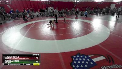 69-72 lbs Round 2 - Llewyn Opels, Arlington Cardinals Wrestling Club vs Ryker Ashton, Wisconsin