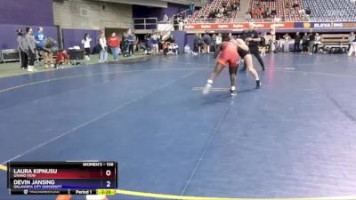 136 lbs Round 1 - Laura Kipnusu, Grand View vs Devin Jansing, Oklahoma City University