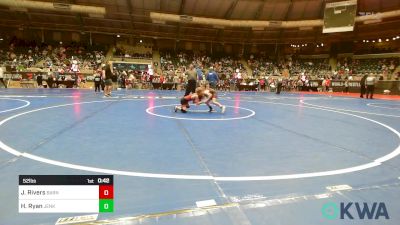 52 lbs Round Of 32 - Jude Rivers, Barnsdall Youth Wrestling vs Henry Ryan, Jenks Trojan Wrestling Club