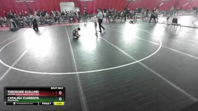 51-52 lbs Round 1 - Catalina Cuarenta, Wisconsin vs Theodore Ecklund, Badger Youth Wrestling Club