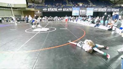 43 lbs Quarterfinal - Jiovani Rodriguez, Victory Wrestling-Central WA vs Knox Ostlund, Askeo International Mat Club