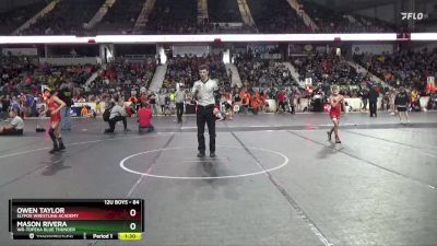 84 lbs Semifinal - Mason Rivera, WR-Topeka Blue Thunder vs Owen Taylor, SlyFox Wrestling Academy