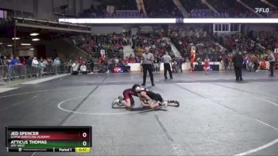 76 lbs Champ. Round 1 - Atticus Thomas, Jeff West vs Jed Spencer, SlyFox Wrestling Academy