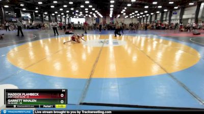 72 lbs Rd# 1 9:00am Friday - Garrett Whalen, PA Silver vs Maddox Plambeck, East Coast Elite