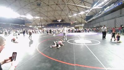 47-48 lbs 1st Place Match - Karsen Davisson, Okanogan Underground Wrestling Club vs Kingston Wickham, Cashmere Wrestling Club