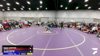 120 lbs Placement Matches (8 Team) - Isaac Hampton, Oregon vs Blake Beissel, Minnesota Blue